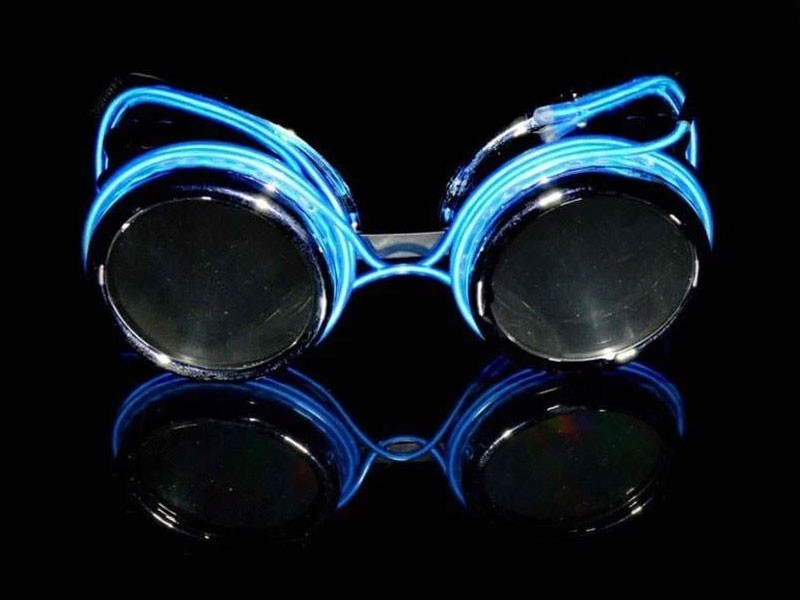 Customizable Luminescence Diffraction Goggles For Men