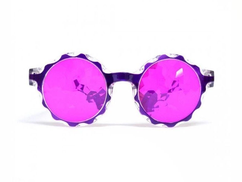 Crown Purple Kaleidoscope Women's Glasses Magenta
