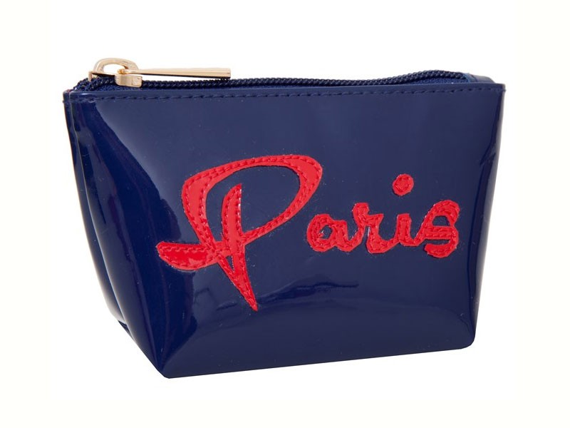 Women's New Navy Mini Avery With Red Paris Bag