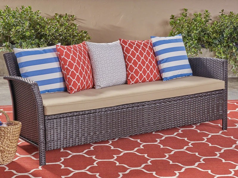 Auguste Outdoor Wicker 3 Seater Sofa