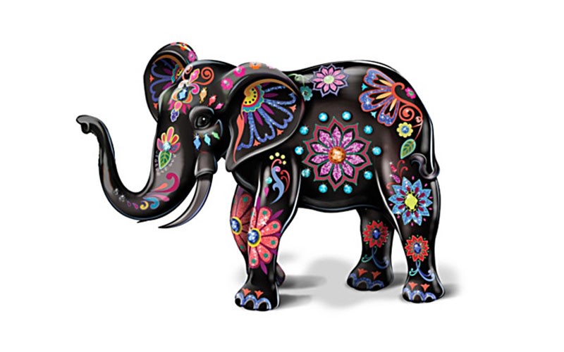 Blake Jensen Reign Of The Monarch Porcelain Elephant Figurine