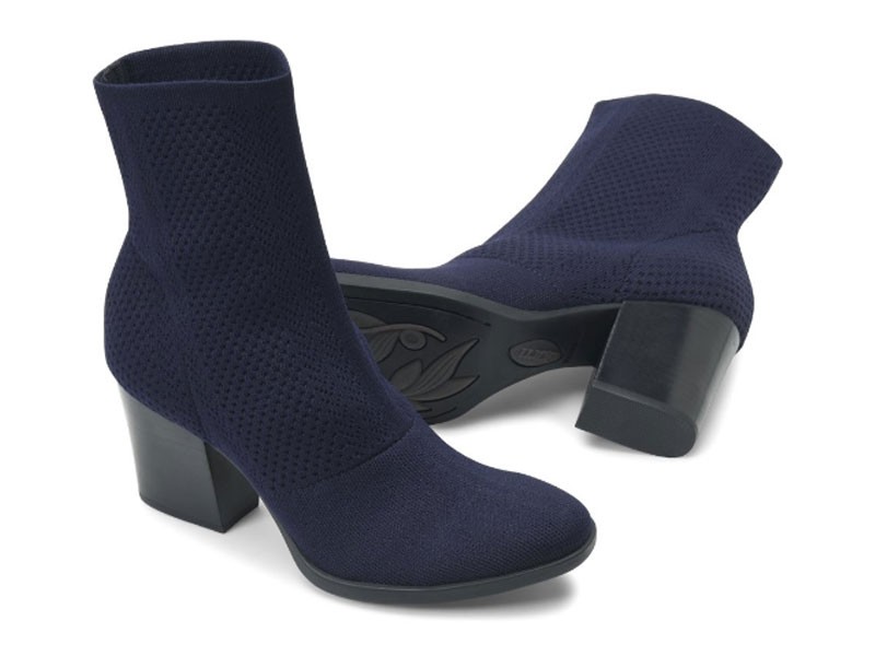 Women's Born Meggs Too In Navy Knit Fabric Boots
