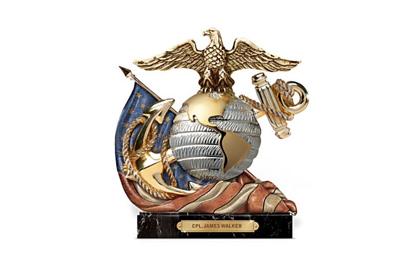 USMC Eagle, Globe And Anchor Personalized Sculpture