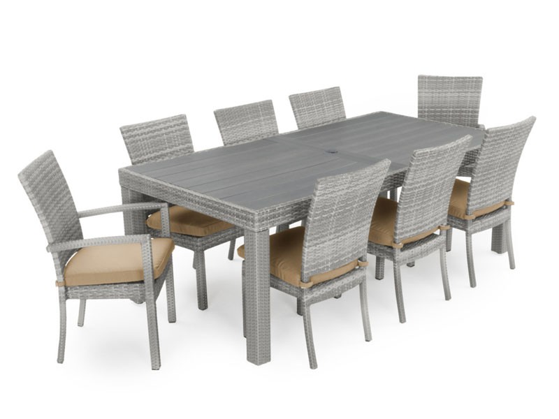 Cannes 9 Piece Dining Set Maxim Beige