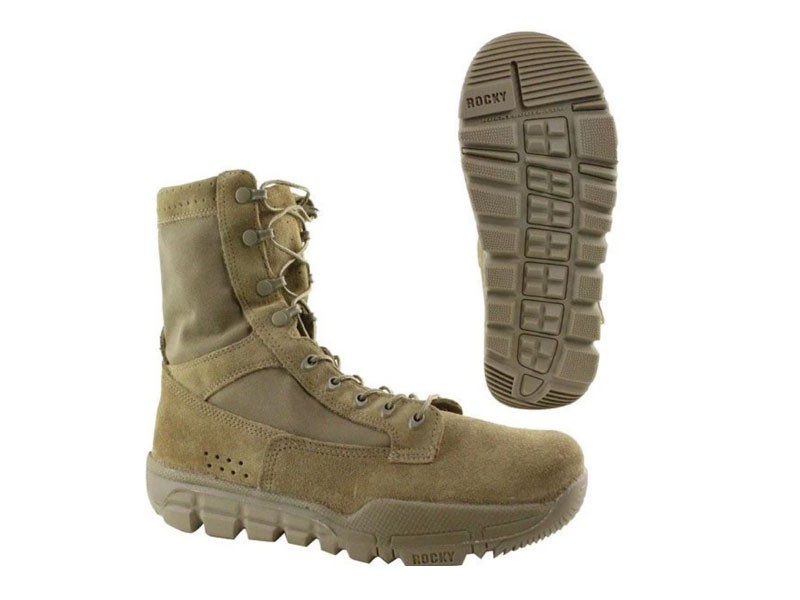 Rocky Lightweight Commercial Military Boot in Coyote Brown
