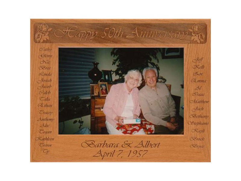 Anniversary w/ Roses Photo Frame