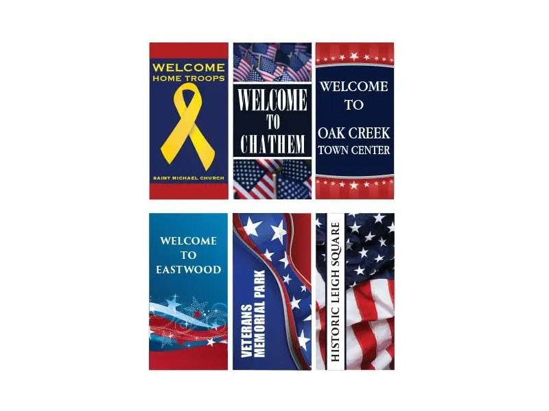 Custom Patriotic Street Banners