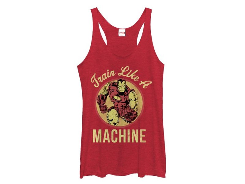 Women's Tank Top Iron Man Train Like A Machine