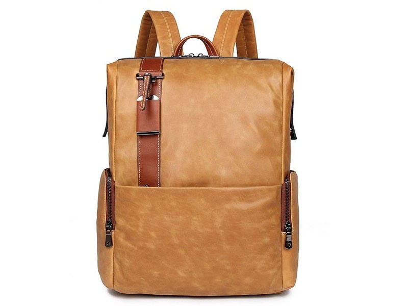 Men's Vintage Leather City Backpack