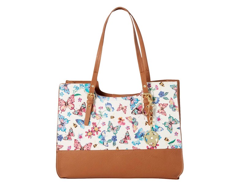 Bueno Butterfly Print Block Promo Tote