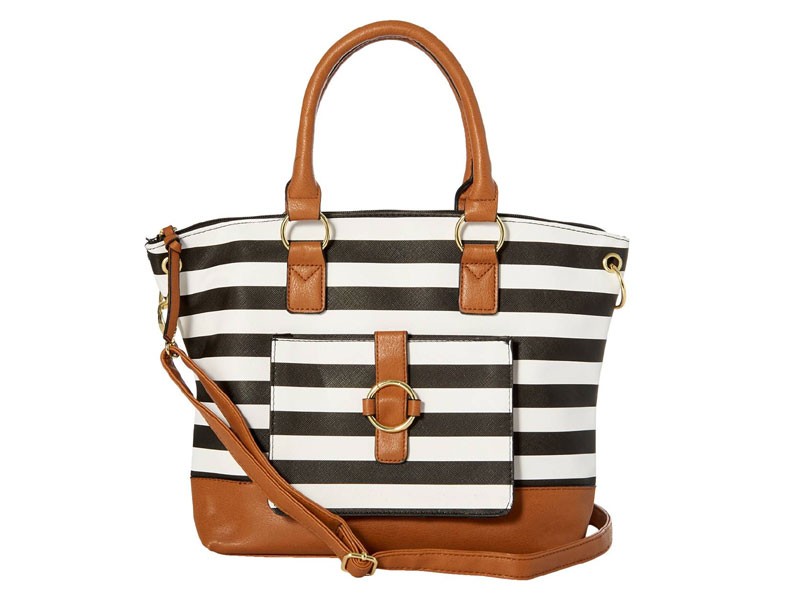 Zoe Blu Stripe Tote