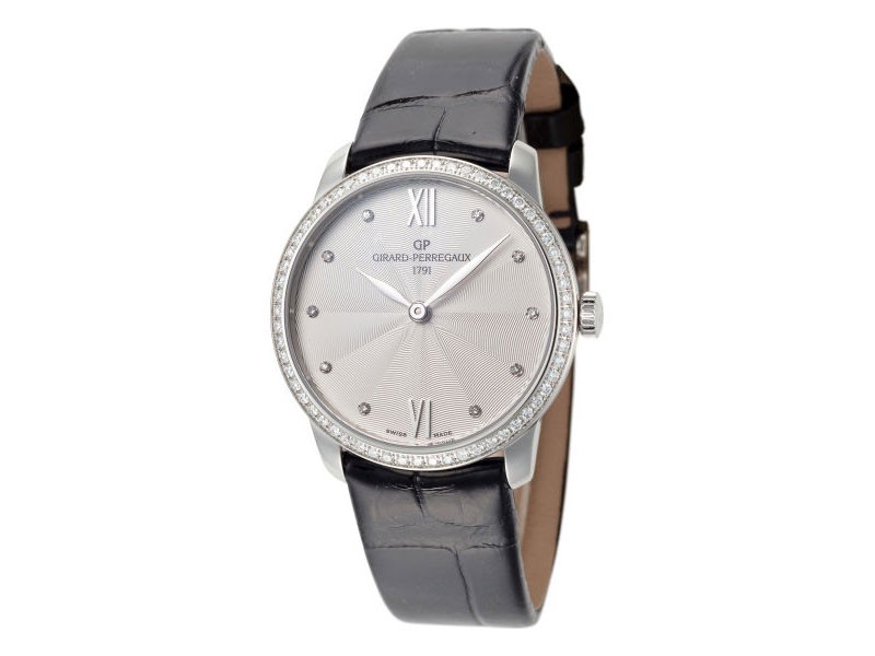 Girard Perregaux 1966 Women's Watch Stainless Steel Case Leather