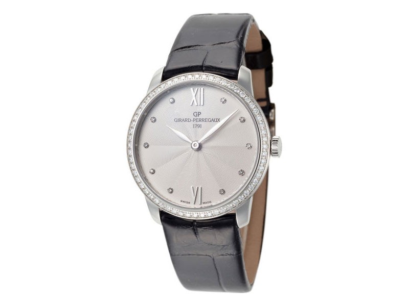 Girard Perregaux 1966 Women's Watch Stainless Steel Case Leather