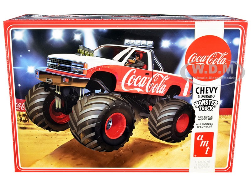 Skill 2 Model Kit Chevrolet Silverado Monster Truck Model by AMT