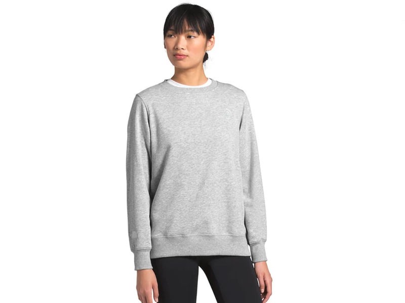 The North Face Tonal Crew Sweatshirt for Women in Light Grey