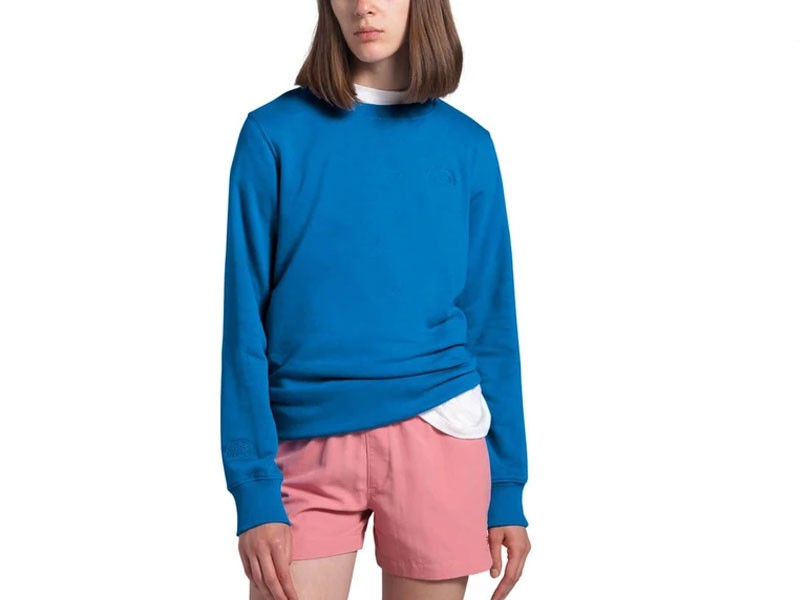 The North Face Tonal Crew Sweatshirt for Women in Clear Lake Blue