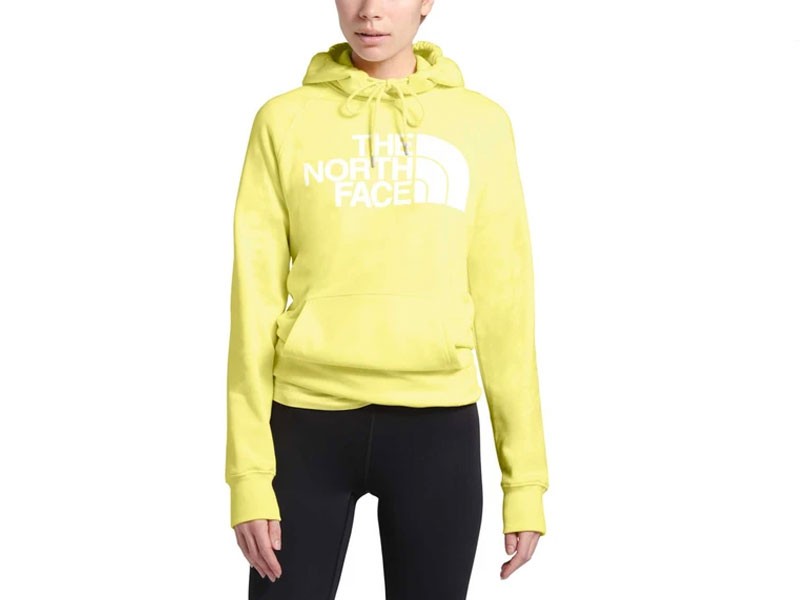 The North Face Half Dome Pullover Hoodie for Women in Stinger Yellow