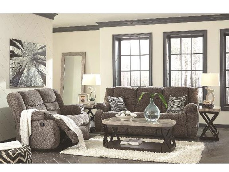 Ashley Furniture Tulen Gray Reclining Living Room Set