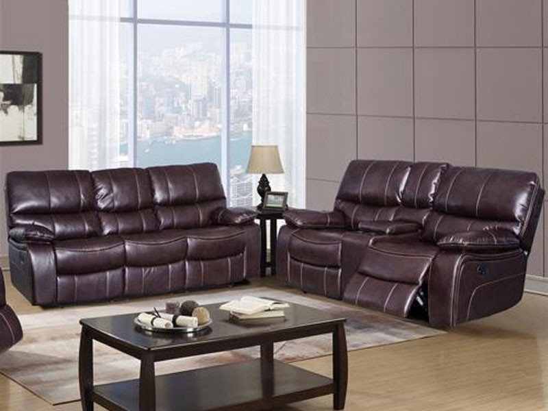 Global Furniture Serrano Reclining Sofa With Serrano Reclining Console