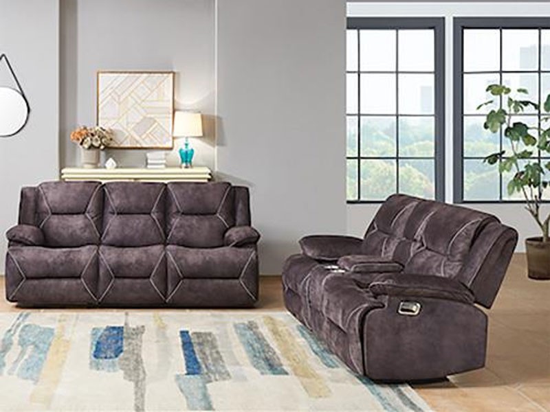 Global Furniture Alta Reclining Dark Gray Living Room Set