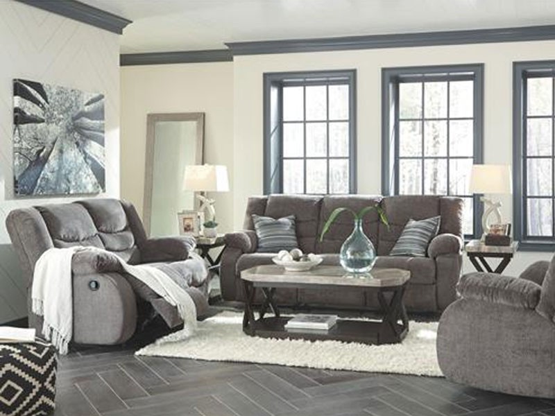 Ashley Furniture Tulen Gray Reclining Living Room Set (DC19225) Price