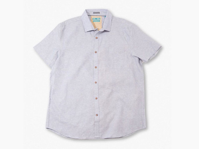 Men's Linen-Blend Pocket Shirt