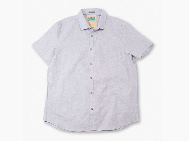 Men's Linen-Blend Pocket Shirt
