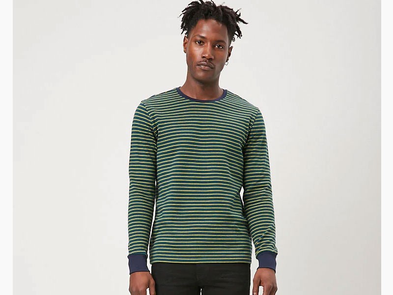 Striped Long Sleeve Tee For Men