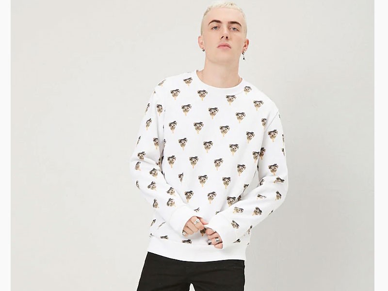 Thug Dog Fleece Men's Sweatshirt