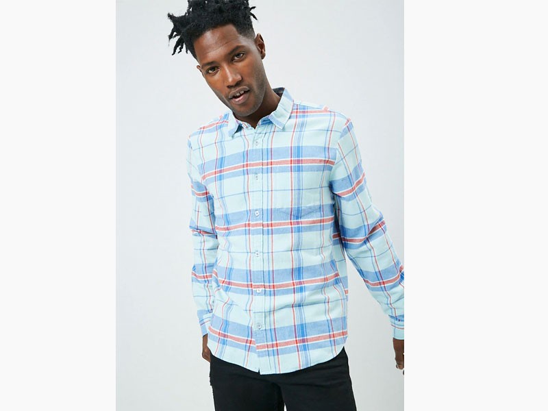 Classic Plaid Flannel Shirt For Men