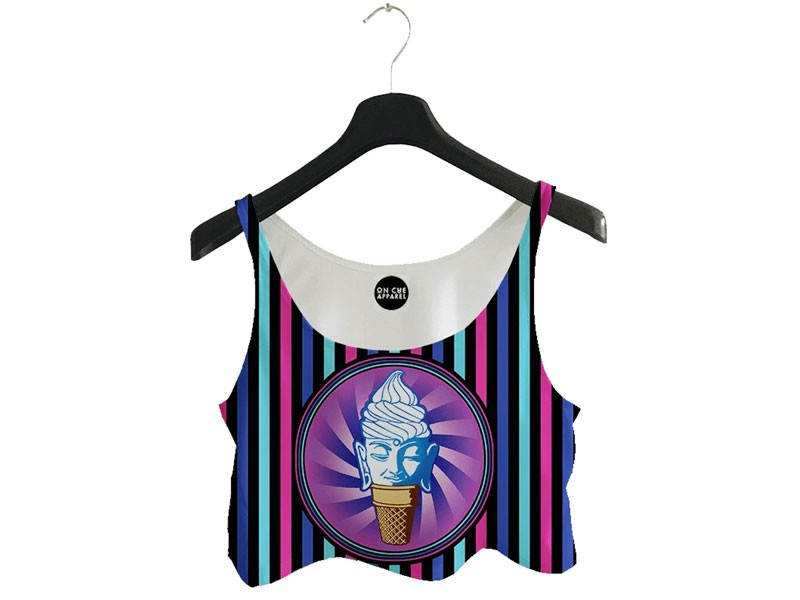 Buddha Ice Cream Crop Top For Women