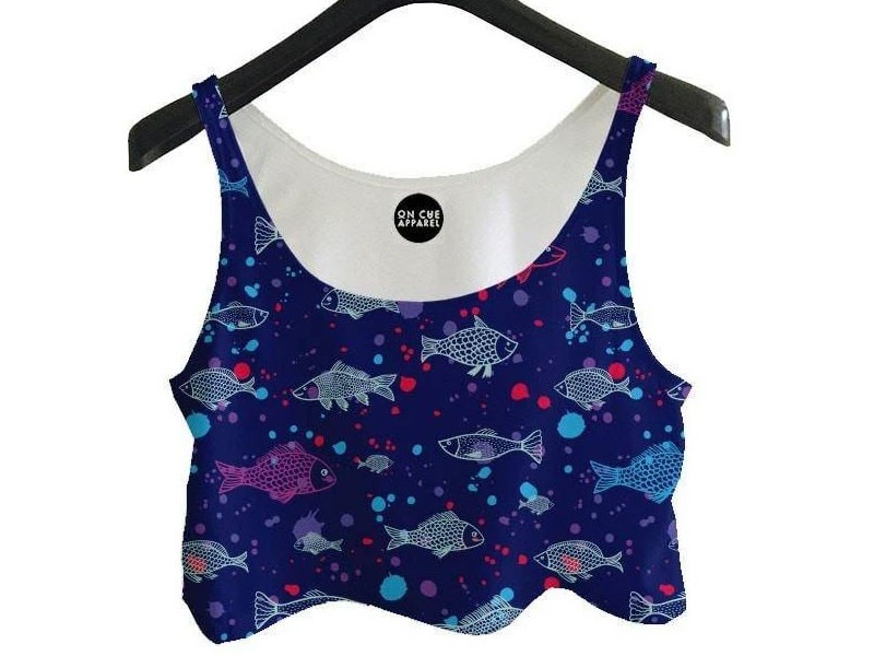 Fishies Crop Top For Women