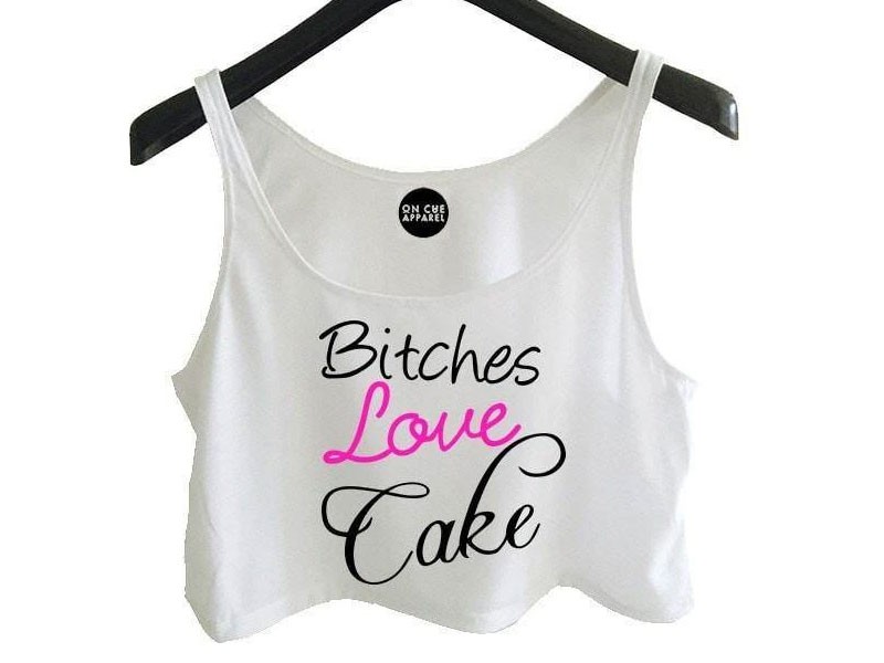 Bitches Love Cake Women's Crop Top