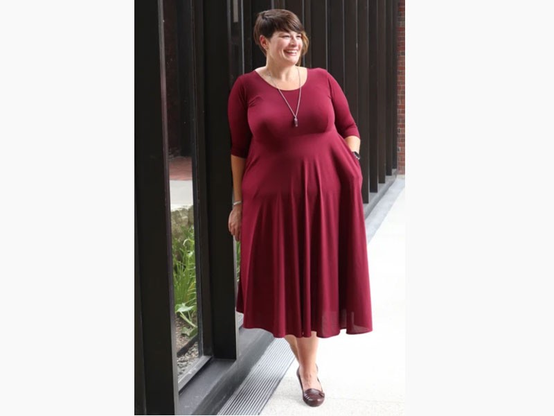 Women's Maria Dress Crimson