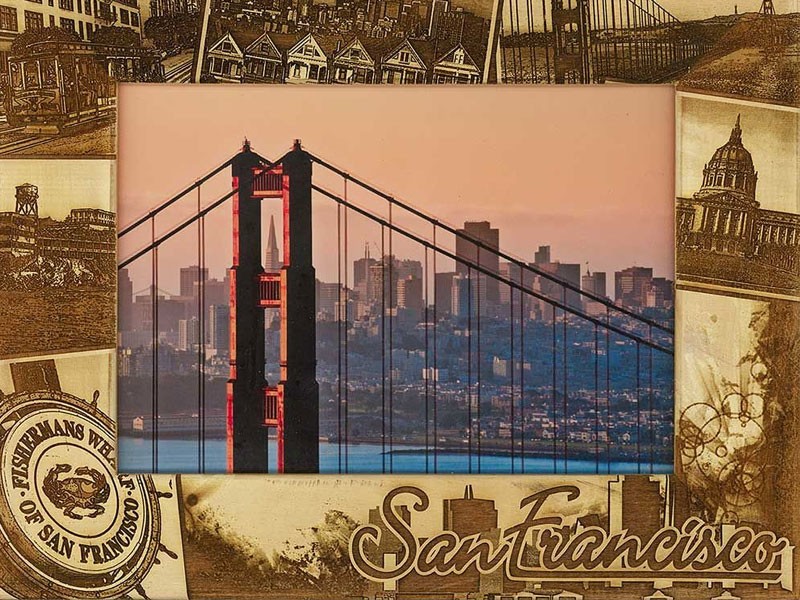 San Fransico California Destination Photo Collage Frame