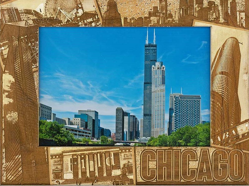 Chicago Illinois Destination Photo Collage