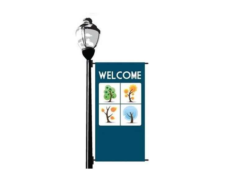 Seasons Welcome Street Banner