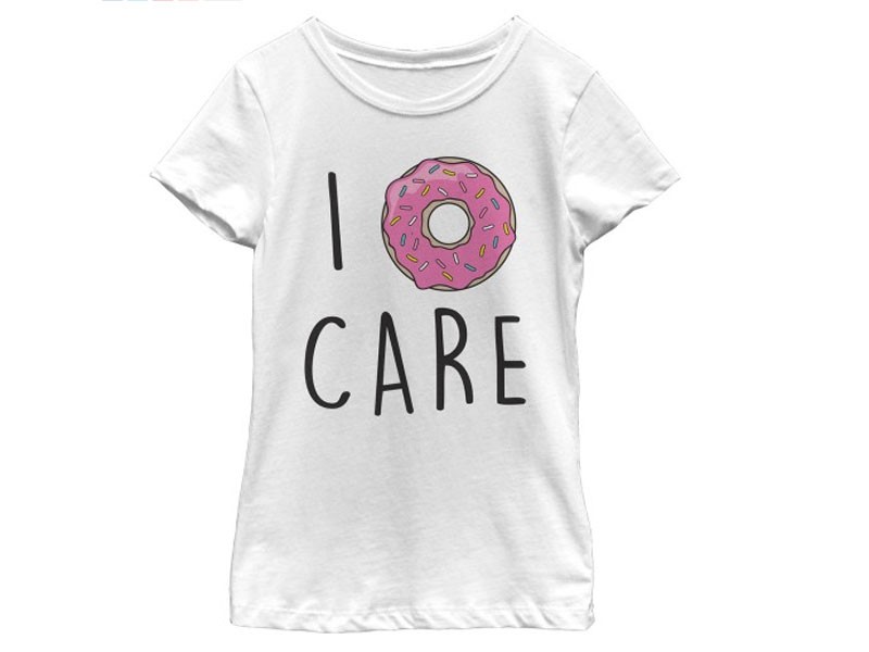 Girl's I Donut Care T-shirt
