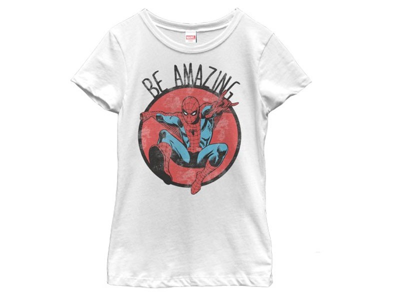 Girl's Spider Man Be Amazing T-Shirt