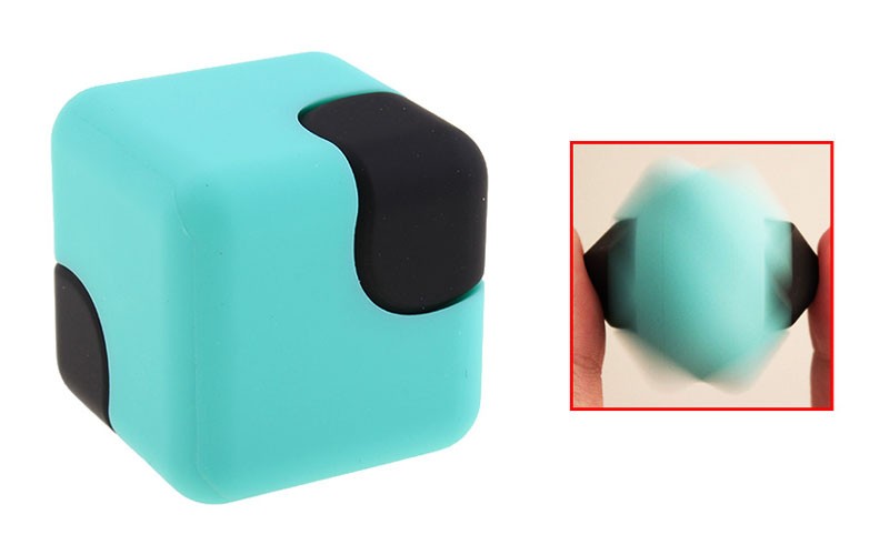 Cube Dice Finger Gyro Square EDC Hand Fidget Spinner Focus Toy