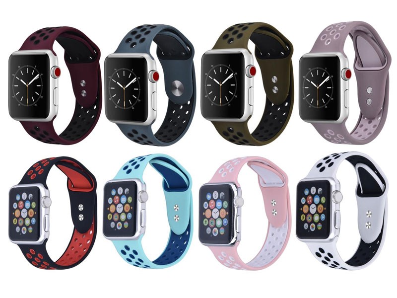 Breathable Silicone Sport Band for Apple Watch Series And Sport