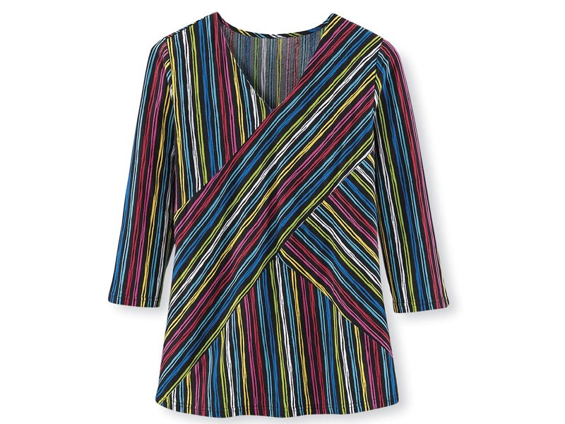 Women's Crisscross Striped Tunic