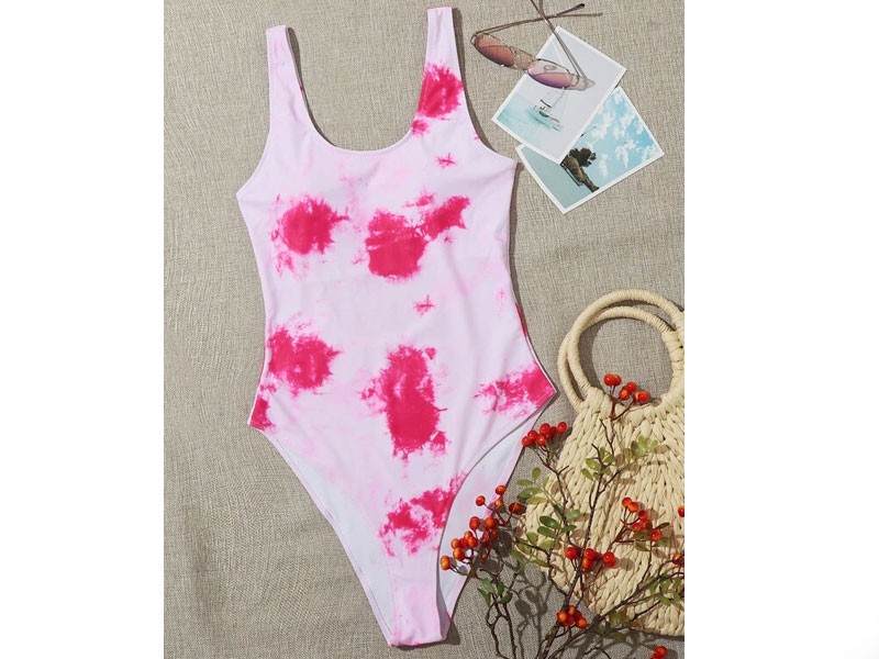 Tie Dye One Piece Swimsuit For Women