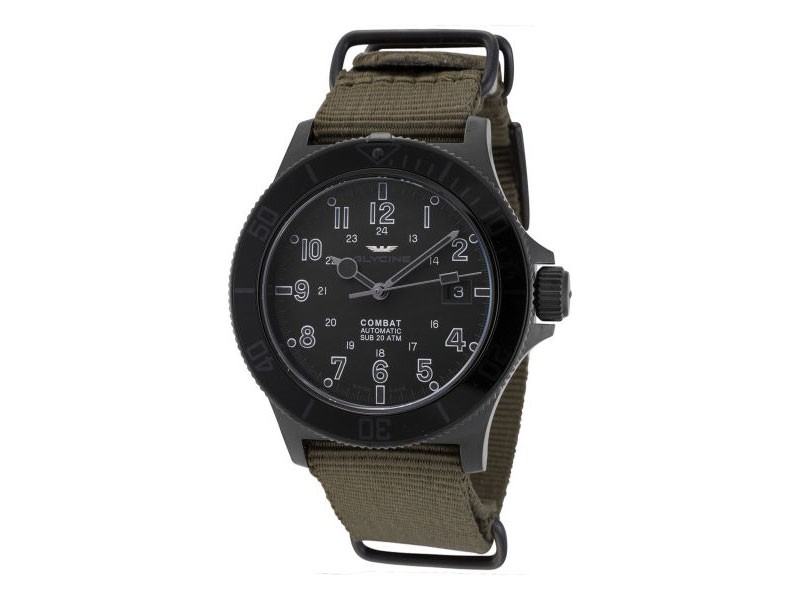 Glycine Combat Men's Watch Stainless Steel Case