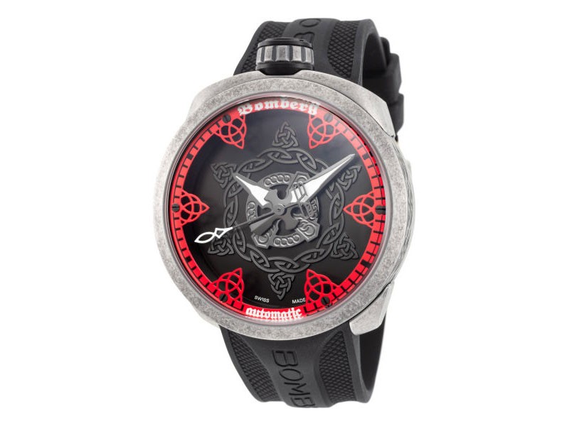 Bomberg Bolt 68 Men's Watch Stainless Steel Case Silicone Strap