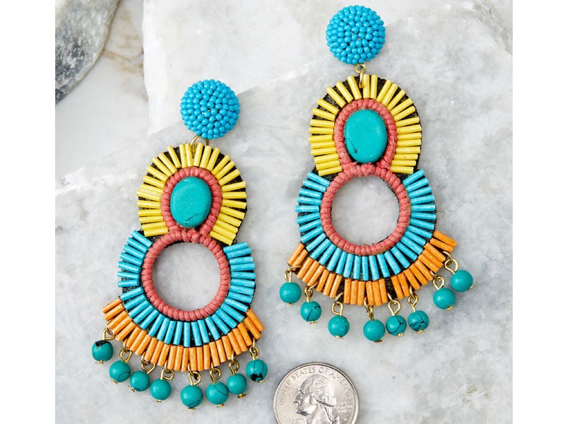 Playful Love Multi Statement Earrings For Women