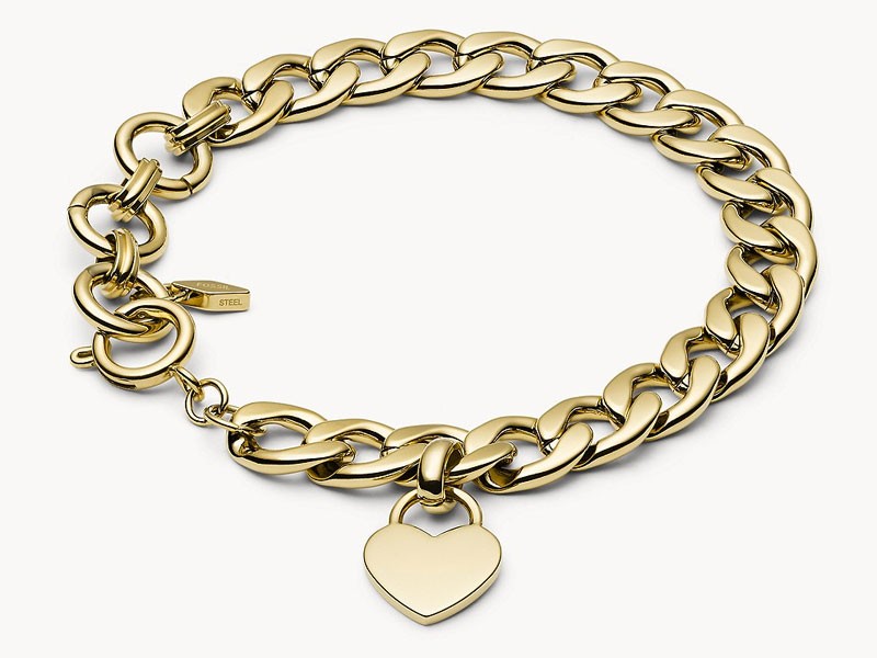 Gold-Tone Steel Women's Bracelet