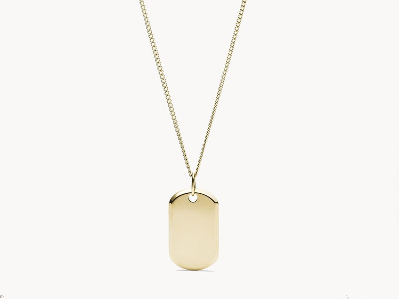 Gold Tone Women's Stainless Steel Pendant Necklace