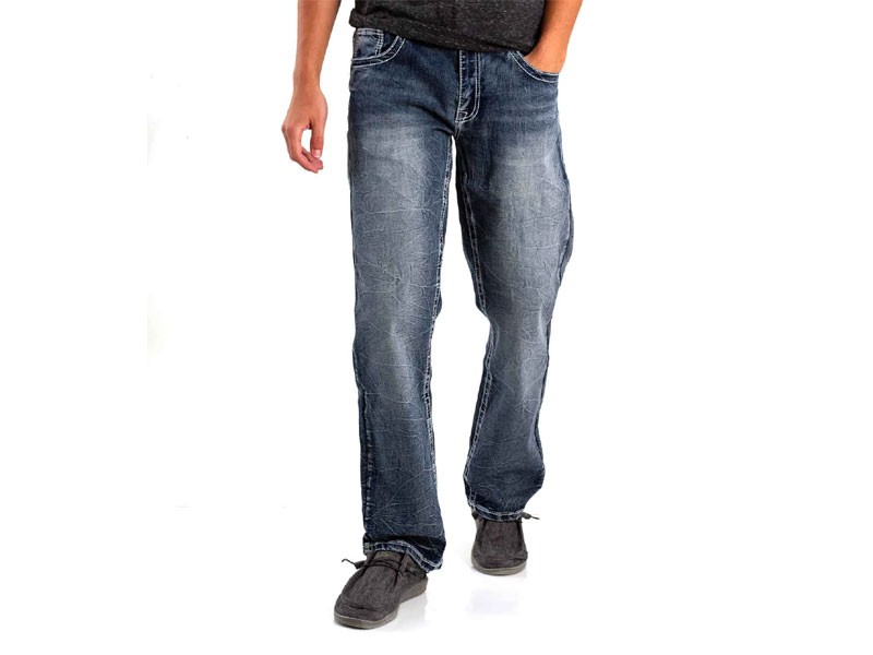 True Luck Jeans Hancock Boot Cut Jeans For Men in Dark Blast