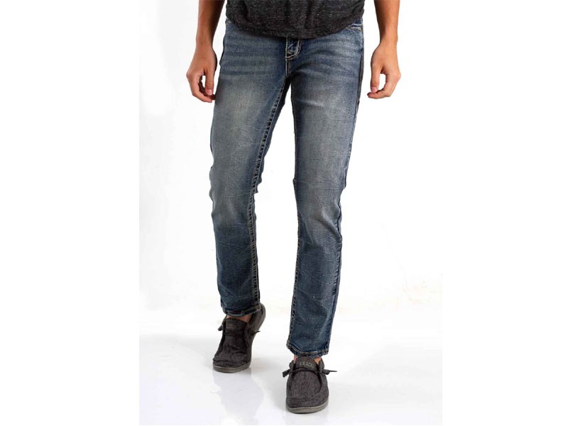 True Luck Jeans Thomas Slim Fit Jeans For Men in Dark Blast